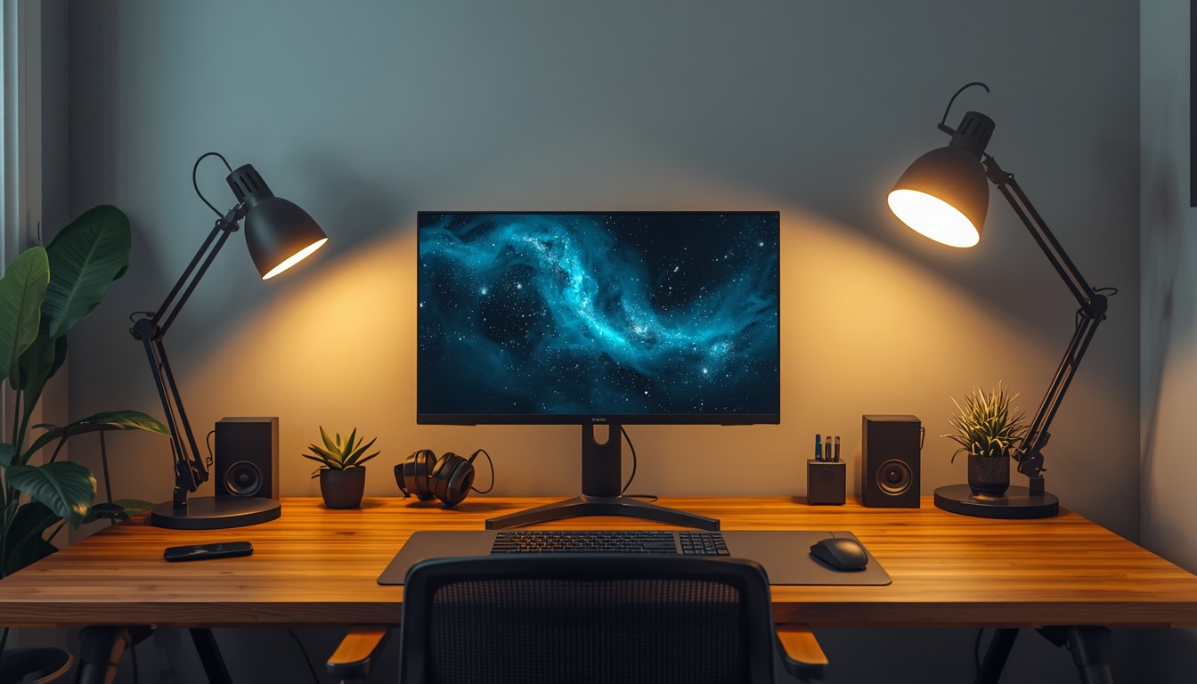 Bonesflexflex home office setup with ergonomic accessories